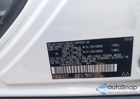 2023 Toyota Bz4X Limited from USA, damaged, VIN JTMAAAAA9PA019956